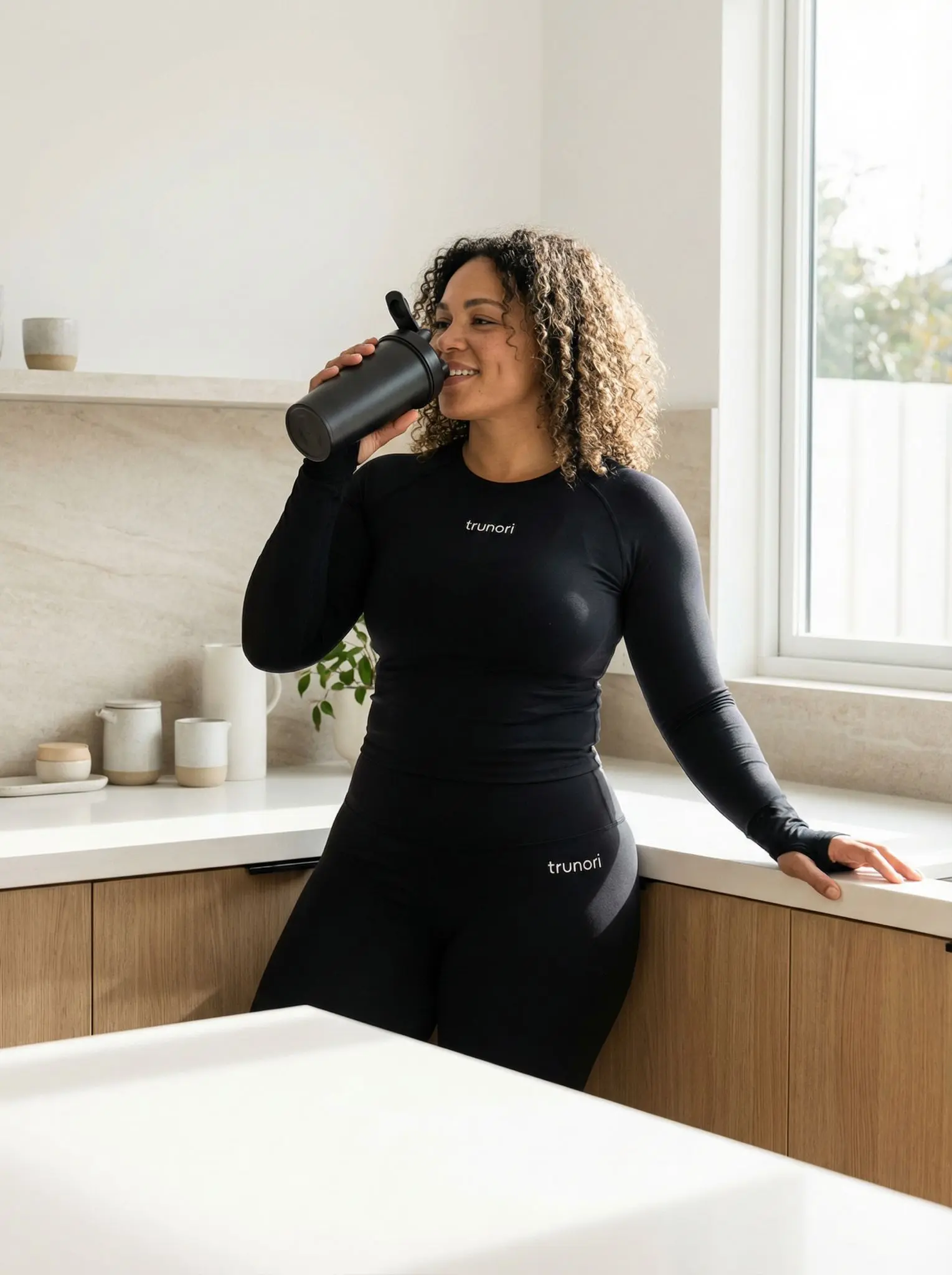 Woman in Trunori athletic wear